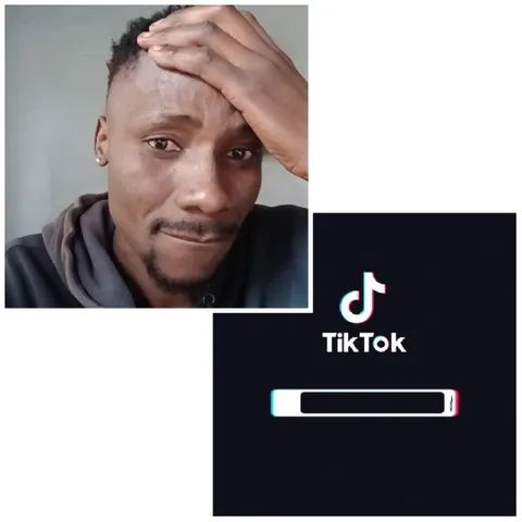 Contemplative Man with TikTok Screen