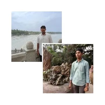 Person Outdoors by River and Rocks