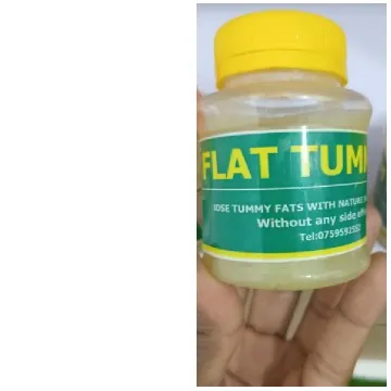 Hand Holding Tummy Fat Bottle