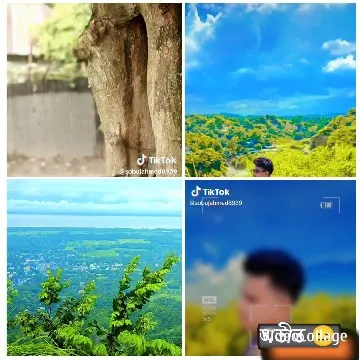 Scenic Landscapes and Blurred Figure