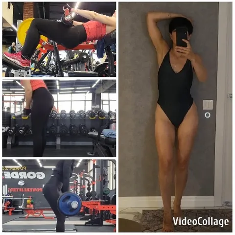 Workout Scenes and Indoor Swimsuit Pose