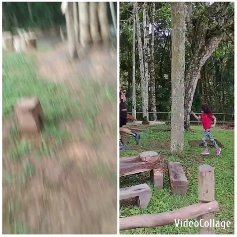 Child Running in Peaceful Park