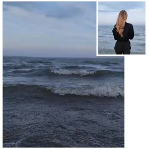 Calm Ocean Waves and Seaside View
