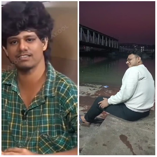 Two People by Water at Dusk