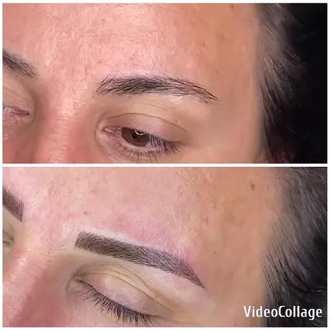 Eyebrow Comparison Close-Up