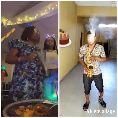 Festive Setting With Food And Music