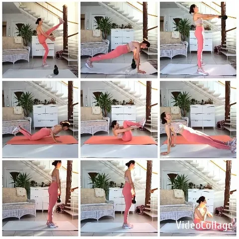 Person Exercising with Fitness Equipment