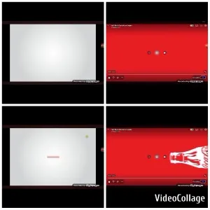 Minimalist Presentation on Red Background