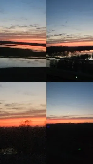 Serene Landscape Transition at Dusk
