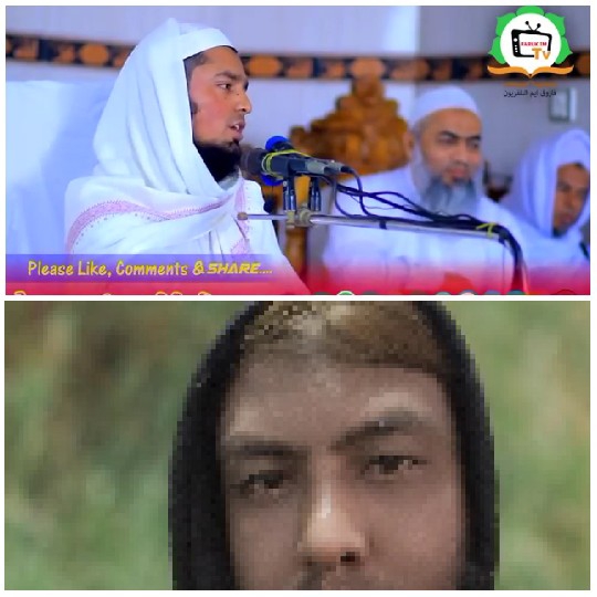 Religious Gathering and Hooded Figure