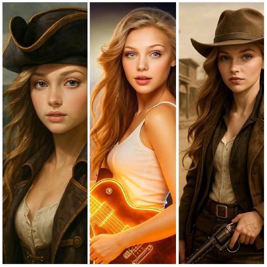 Women in Costume Illustrations
