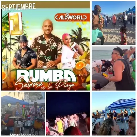 Beach Event with Music and Dancing
