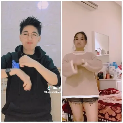 Two People in Different Settings