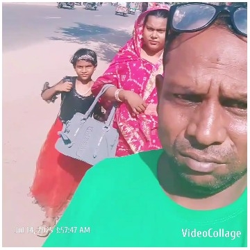 Selfie on Sunny Street with Background