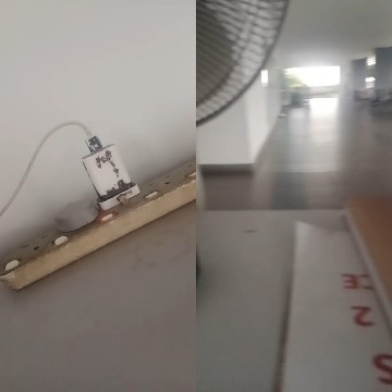 Power Strip and Hallway View