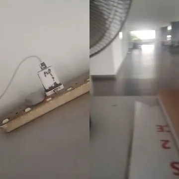 Power Strip and Hallway View