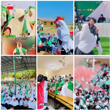 Celebration with White Headscarves