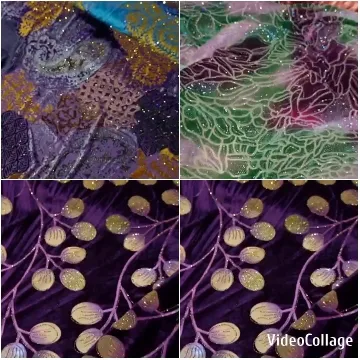 Abstract Art with Purple and Gold