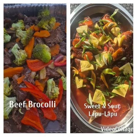 Beef Broccoli and Sweet Fish