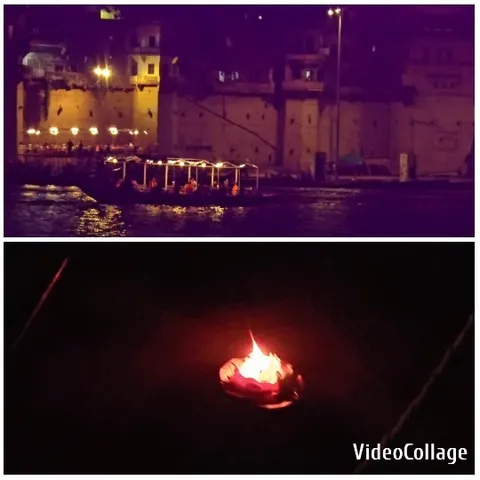 Boat on Water and Floating Candle