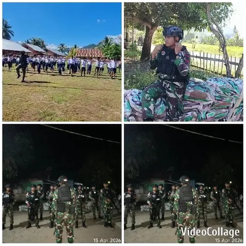 Military Personnel Training at Night