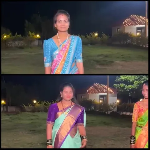 Nighttime Outdoor Sari Gathering