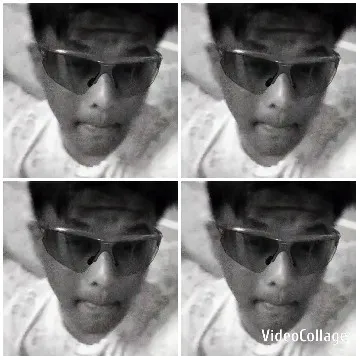 Identical Photos of Sunglasses Wearer