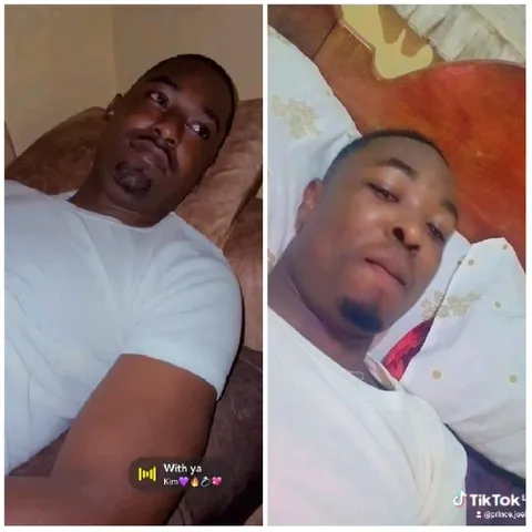 Man on Couch and Lying in Bed