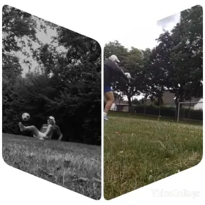 Soccer Practice in a Park
