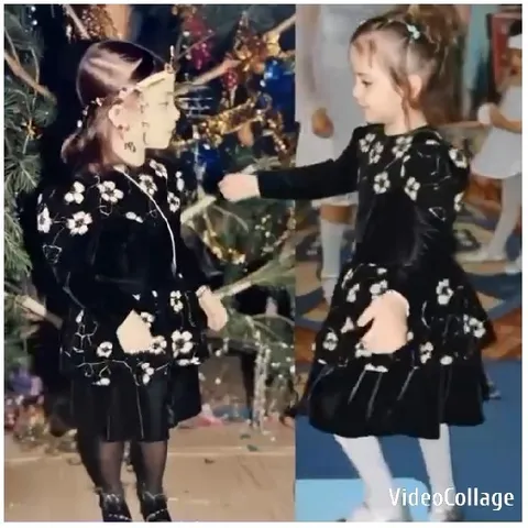 Girls in Matching Dresses