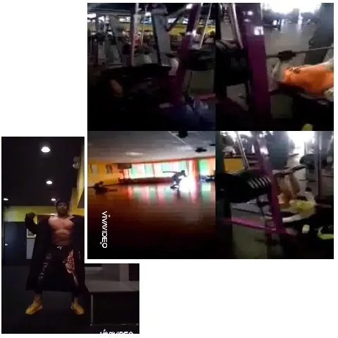 Gym Workout Scenes with Posing