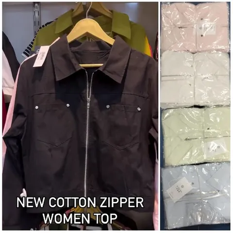 Zipper Jackets in Plastic Packaging