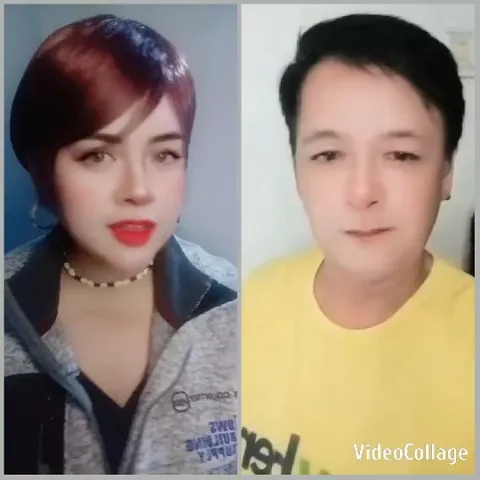 Two People Against Neutral Background