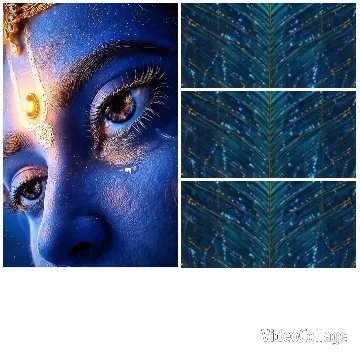 Close-Up of Blue Face Art