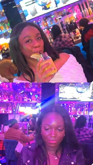 Women Enjoying Drinks at Bar