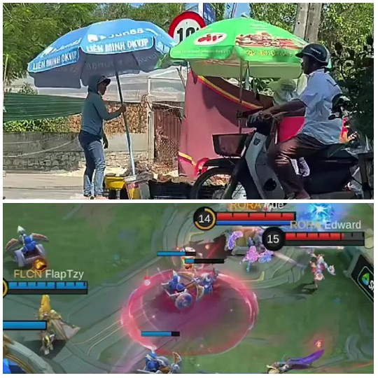 Street Vendor Setup and Video Game