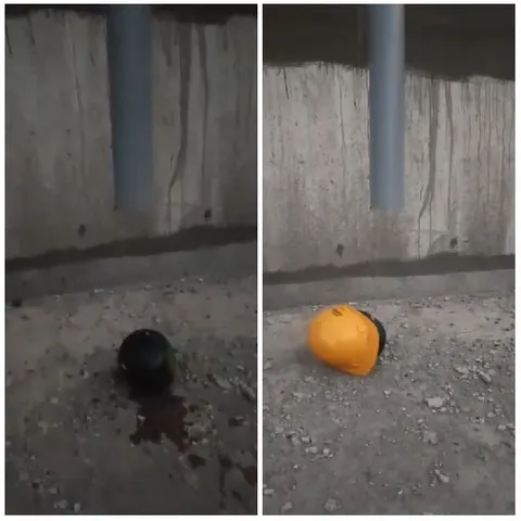Black Object and Yellow Hard Hat
