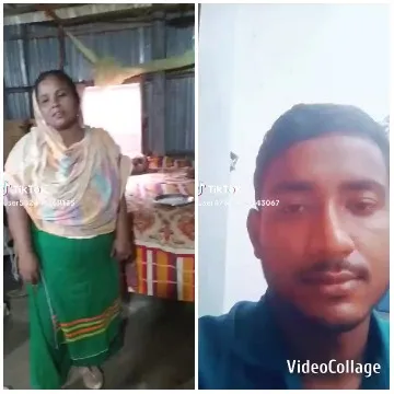 Woman in Room and Close-Up Man
