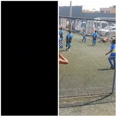 Young Players Competing on Soccer Field