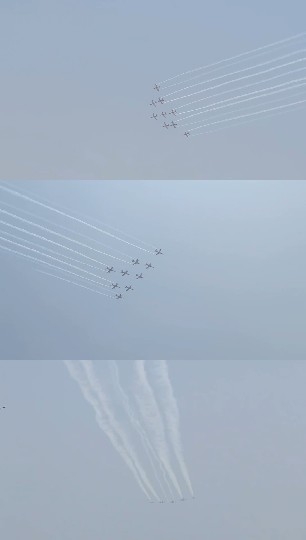 Airplanes Flying in Formation