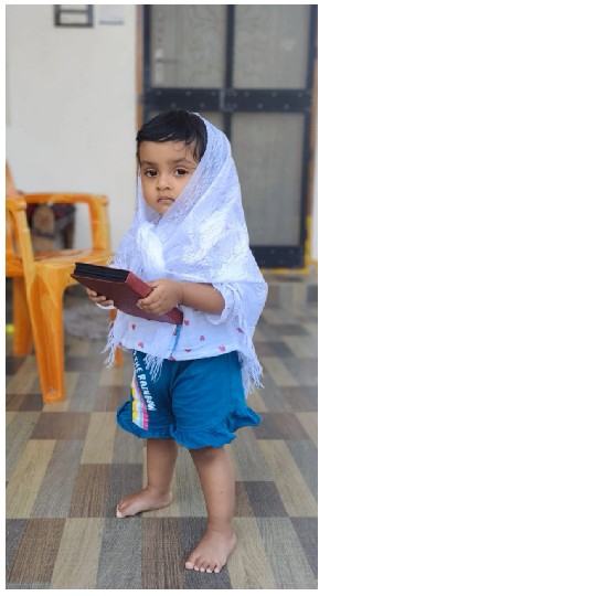 Child with Book Indoors