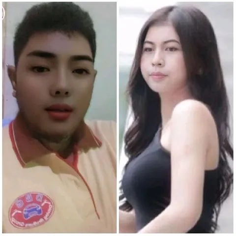 Two People in Side-by-Side Photos