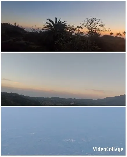 Sunset Silhouette and Aerial Landscapes