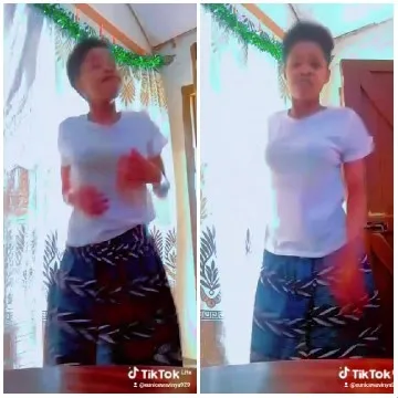 Indoor Dancing with TikTok Overlays