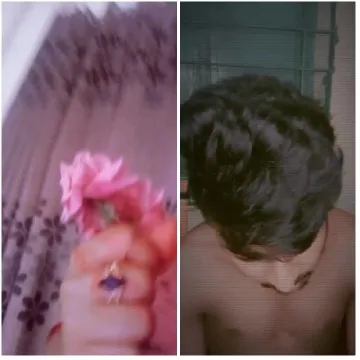 Flowers and Pensive Reflection