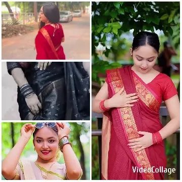 Woman in Colorful Sarees Outdoors