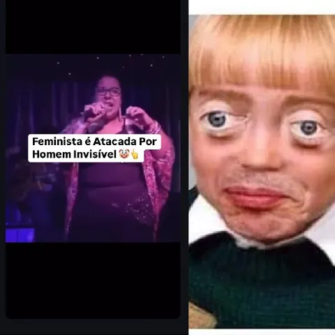 Microphone Performance with Meme Face