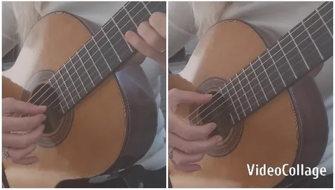 Person Demonstrating Acoustic Guitar Piece