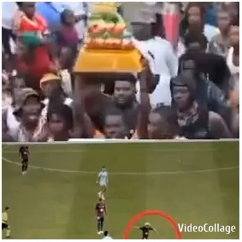 Crowd with Colorful Coffin
