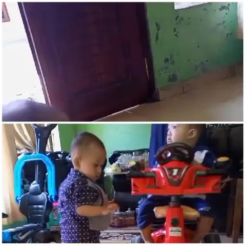 Children Playing Indoors and Outdoors